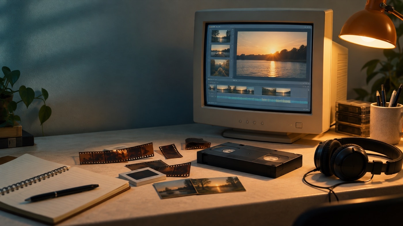 Early home video workstation representing the Movie Maker 2 era